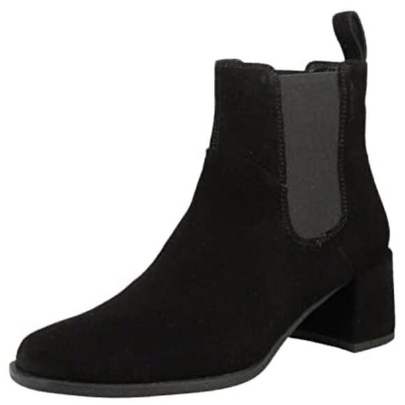 Steve Madden Rhiannon Suede Chelsea Ankle Boot in Black Size 9.5 - Picture 1 of 7